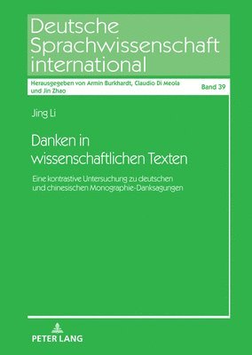 bokomslag Danken in wissenschaftlichen Texten