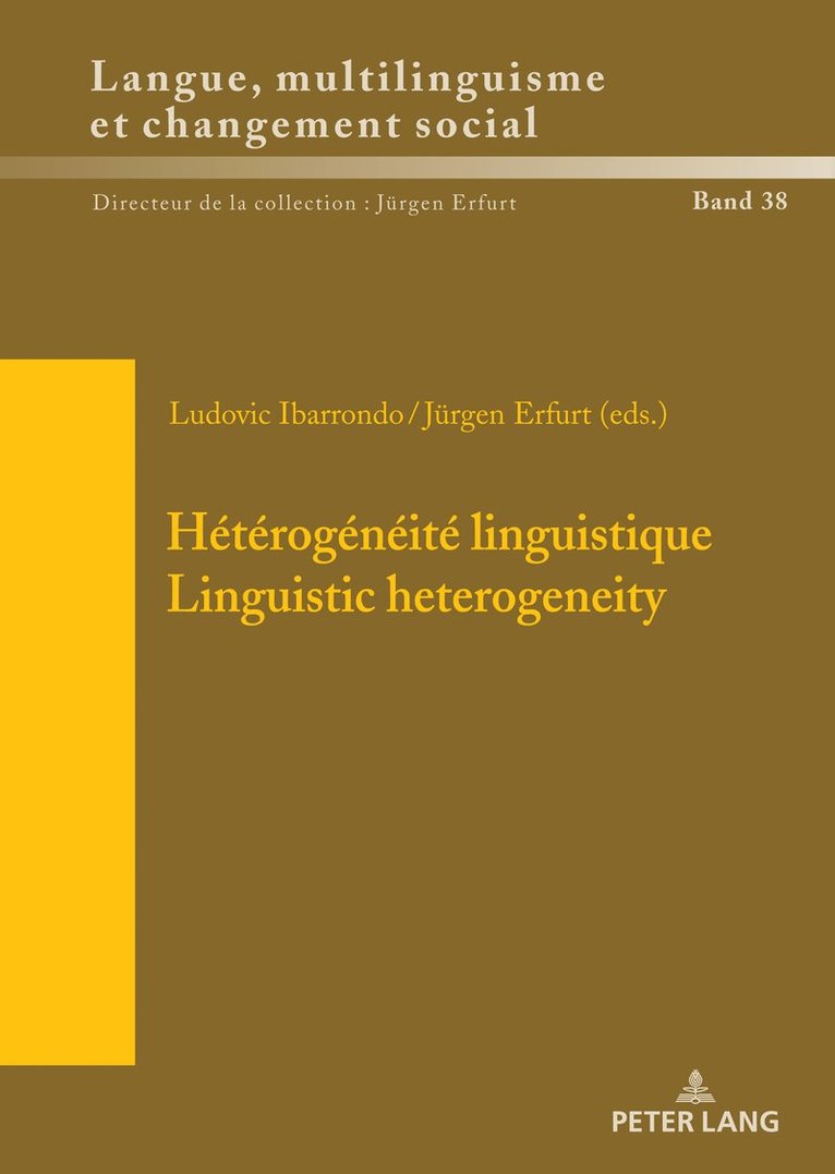 Ludovic Ibarrondo, Jürgen Erfurt, Jurgen Erfurt - Hétérogénéité linguistique / Linguistic Heterogeneity, Inbunden