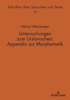 bokomslag Untersuchungen zum Urslavischen