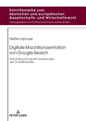 bokomslag Digitale Machtkonzentration von Google Search