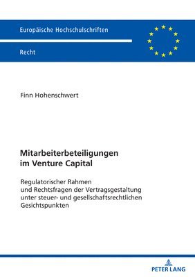 bokomslag Mitarbeiterbeteiligungen im Venture Capital