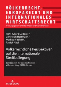 bokomslag Vlkerrechtliche Perspektiven auf die internationale Streitbeilegung; Beitrge zum 45. sterreichischen Vlkerrechtstag 2022 in Passau