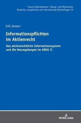 bokomslag Informationspflichten im Aktienrecht