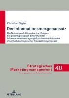 bokomslag Der Informationsmengenansatz