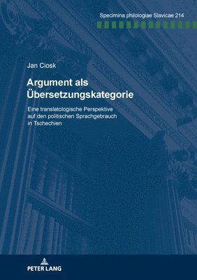 bokomslag Argument als Uebersetzungskategorie