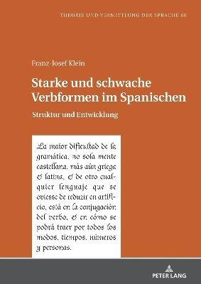 Franz-Josef Klein, Franz-Josef Klein - Starke und schwache Verbformen im Spanischen, Inbunden