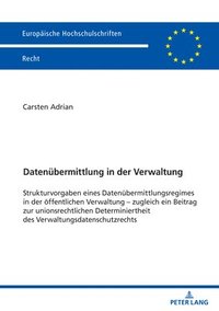 bokomslag Datenuebermittlung in der Verwaltung