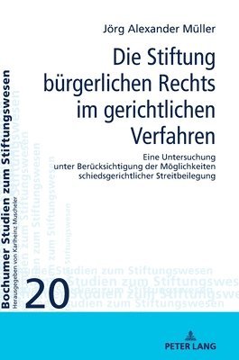Jörg Müller, Karlheinz Muscheler - Stiftung buergerlichen Rechts im gerichtlichen Verfahren, Inbunden