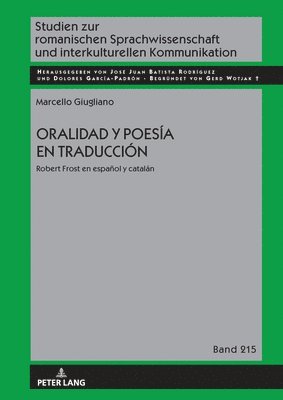 bokomslag Oralidad y poesía en traducción