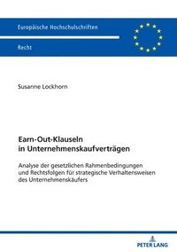 bokomslag Earn-Out-Klauseln in Unternehmenskaufvertraegen