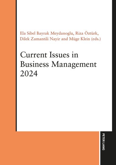 Ela Sibel Bayrak Meydanoglu, Riza Öztürk, Dilek Zamantılı Nayır, Müge Klein - Current Issues in Business Management 2024, Häftad