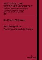 Kai Simon Wettlaufer - Nachhaltigkeit im Versicherungsaufsichtsrecht, Inbunden