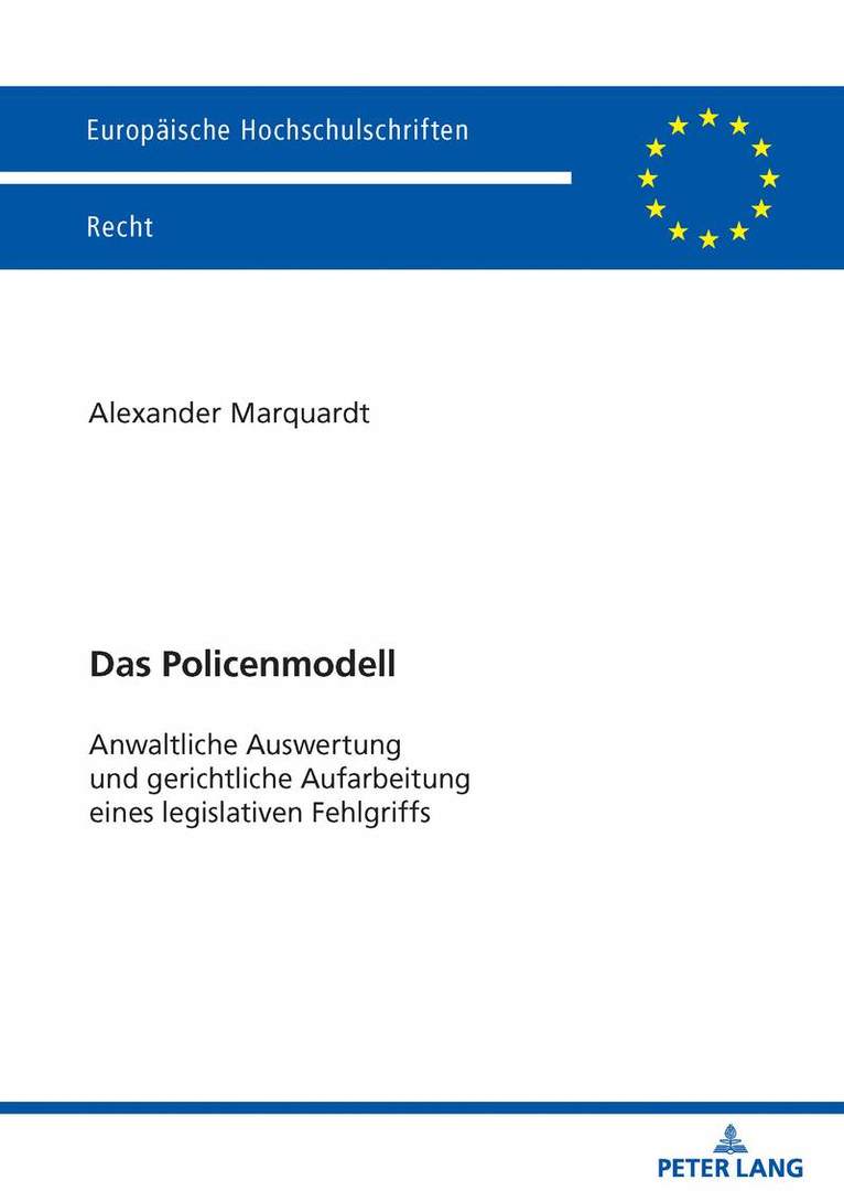Alexander Marquardt - Das Policenmodell, Häftad. Tillgänglighet: Lägg i varukorg