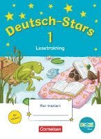 bokomslag Deutsch-Stars - BOOKii-Ausgabe - 1. Schuljahr Lesetraining. Übungsheft mit Lösungen