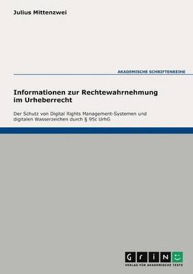 bokomslag Informationen zur Rechtewahrnehmung im Urheberrecht