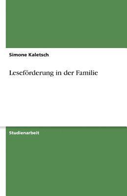 bokomslag Leseforderung in Der Familie