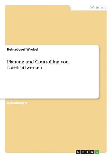 bokomslag Planung und Controlling von Loseblattwerken