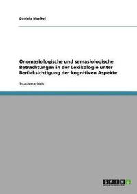 bokomslag Onomasiologische Und Semasiologische Bet