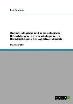 bokomslag Onomasiologische Und Semasiologische Bet