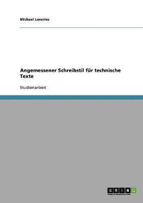 Angemessener Schreibstil fr technische Texte 1