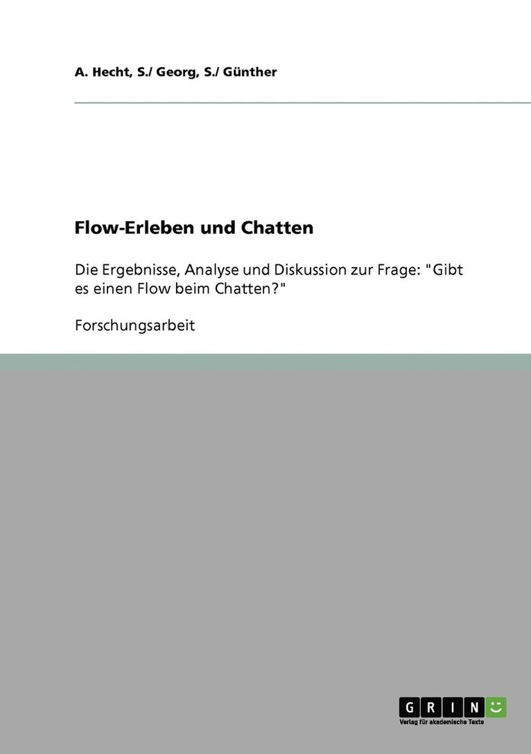 Flow-Erleben und Chatten 1