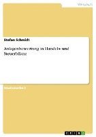 Stefan Schmidt - Anlagenbewertung in Handels- und Steuerbilanz, Häftad