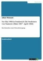 bokomslag VOR Mai 1968 in Frankreich