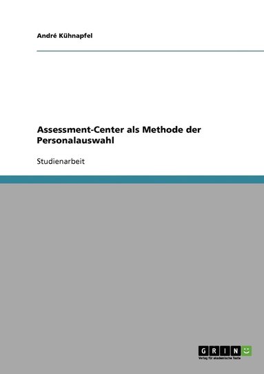 bokomslag Assessment-Center als Methode der Personalauswahl