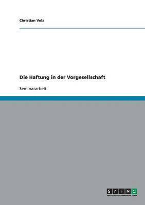 bokomslag Haftung in der Vorgesellschaft