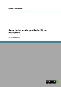 bokomslag Autoritarismus als gesellschaftliches Phnomen