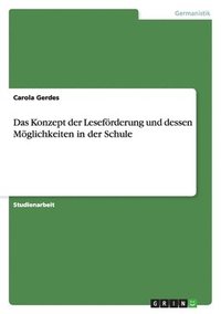 bokomslag Lesen F Rdern - Das Konzept Der Lesef Rd