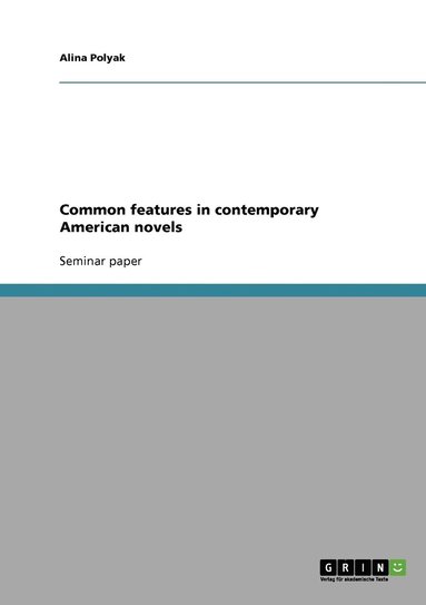 bokomslag Common features in contemporary American novels