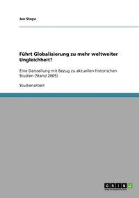 bokomslag Fuhrt Globalisierung zu mehr weltweiter Ungleichheit?