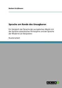 bokomslag Sprache am Rande des Unsagbaren