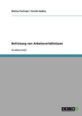 Befristung von Arbeitsverhaltnissen 1