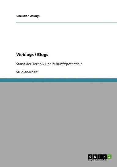 bokomslag Weblogs / Blogs