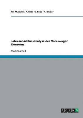 bokomslag Jahresabschlussanalyse Des Volkswagen Konzerns