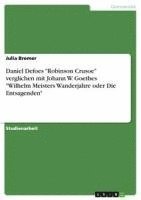 bokomslag Daniel Defoes 'Robinson Crusoe' Verglichen Mit Johann W. Goethes 'Wilhelm Meisters Wanderjahre Oder Die Entsagenden'