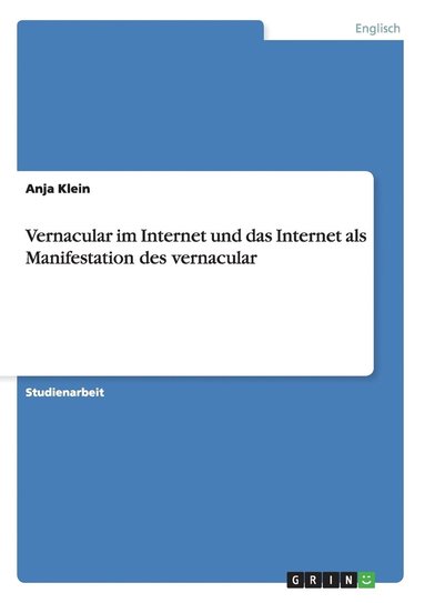 bokomslag Vernacular im Internet und das Internet als Manifestation des vernacular