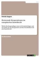 bokomslag Horizontale Kooperationen Im Europaischen Kartellrecht