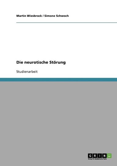 bokomslag Die neurotische Stoerung