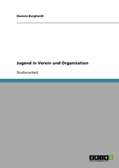 bokomslag Jugend in Verein und Organisation