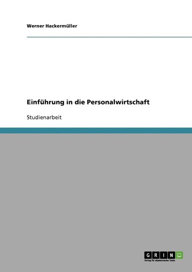 bokomslag Einfhrung in die Personalwirtschaft