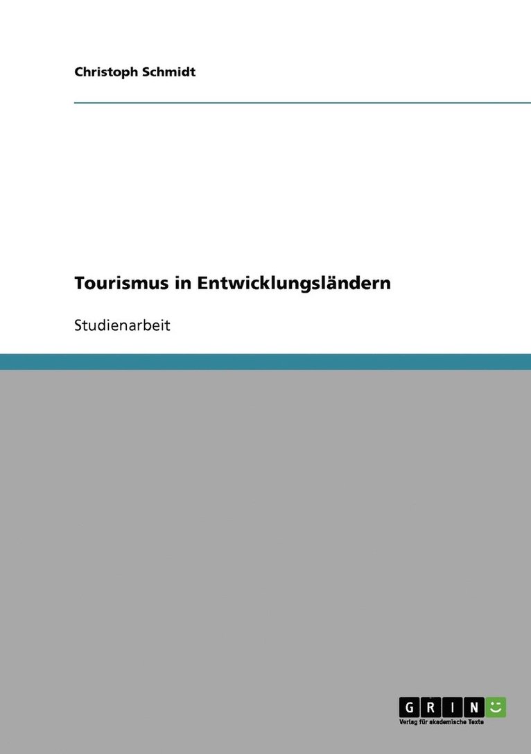 Tourismus in Entwicklungslndern 1