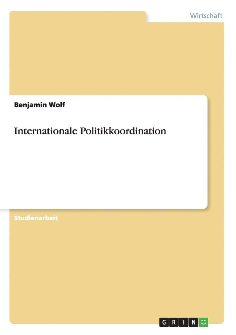 Internationale Politikkoordination 1