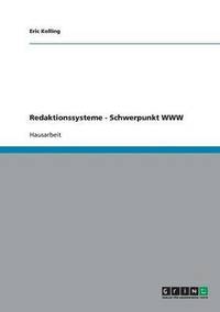 bokomslag Redaktionssysteme - Schwerpunkt WWW