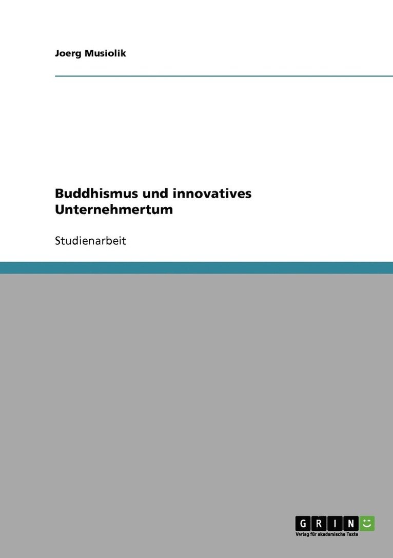 Buddhismus und innovatives Unternehmertum 1