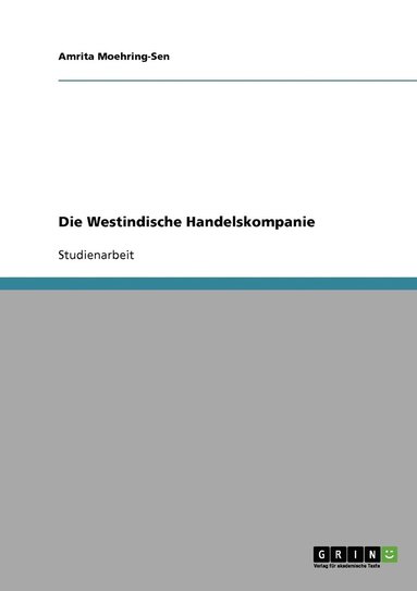 bokomslag Die Westindische Handelskompanie