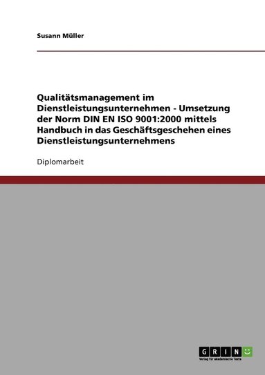 bokomslag Qualitätsmanagement