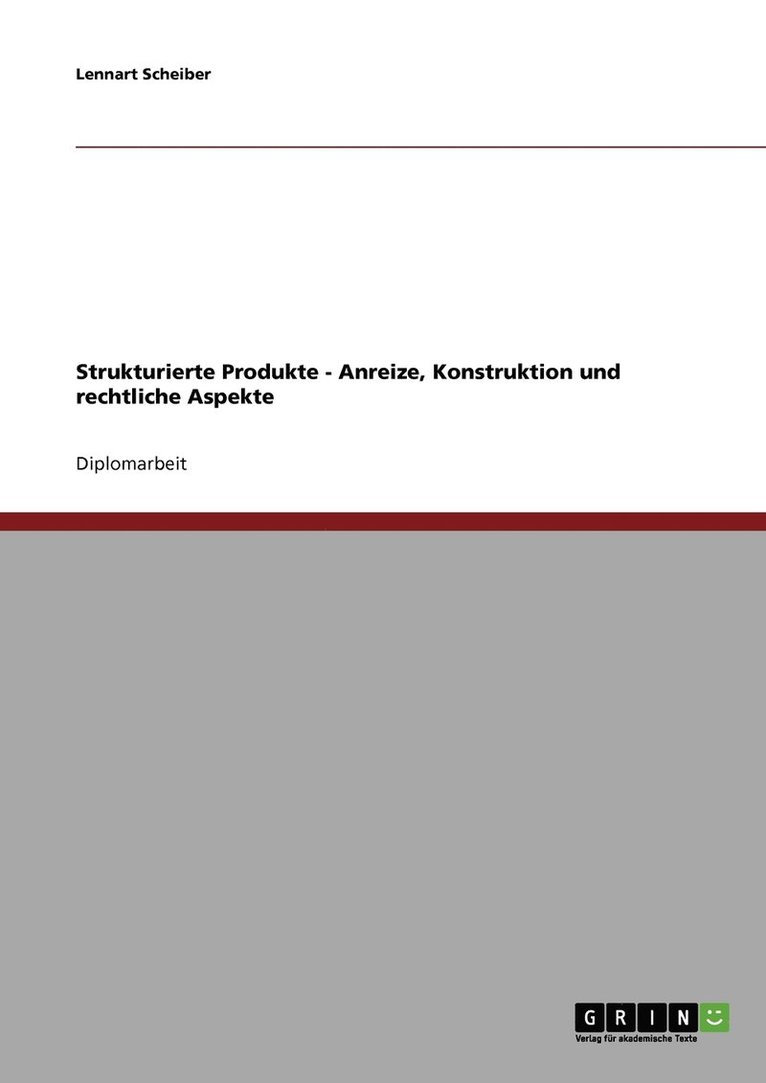 Strukturierte Finanzprodukte 1